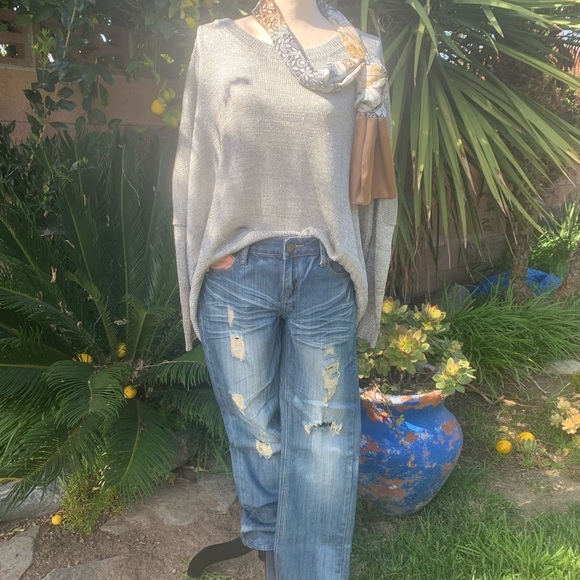 Silver metallic sweater by:  Cynthia Steffe - Picture 5 of 8